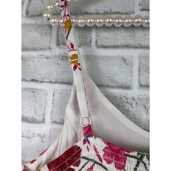 Old Navy Cami Floral Fit and Flare Midi Sundress Size Large Petite - Picture 4 of 8